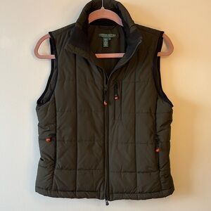 Ralph Lauren Olive Green Quilted Vest